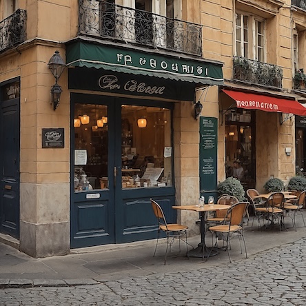 Parisian Café Exterior